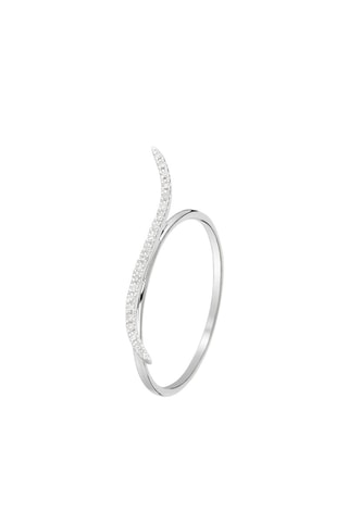 Anillo Serpentine  - Oro blanco y diamantes