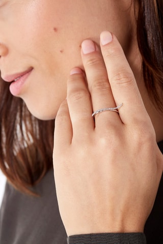Anillo Serpentine  - Oro blanco y diamantes