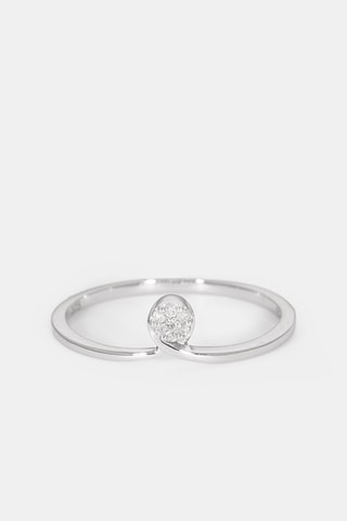 Anillo Impertinente - Oro blanco y diamantes