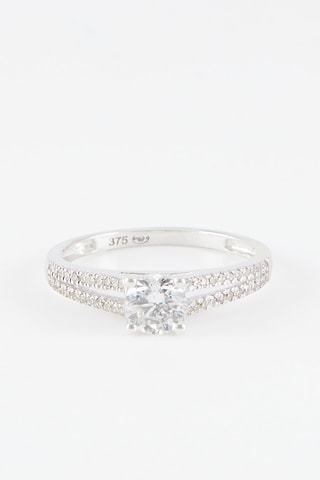 Anillo Mûshika - Oro blanco y diamantes