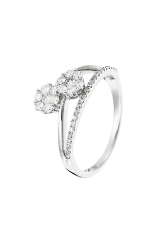 Anillo Amazonia - Oro blanco y diamantes