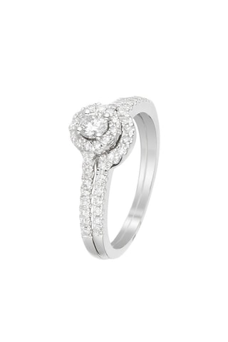 Anillo Duo Majesté  - Oro blanco y diamantes 