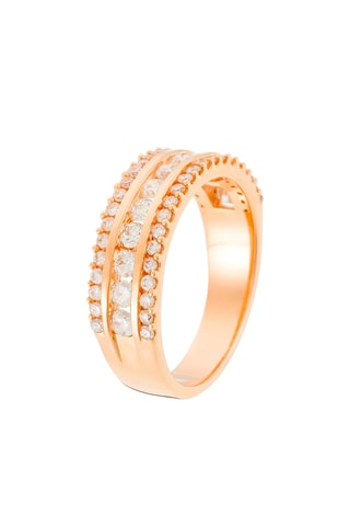 Anillo Désir - Oro rosa y diamantes