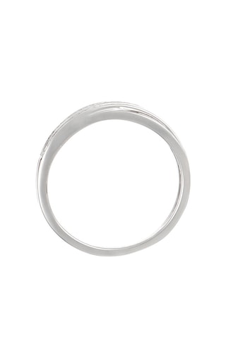 Anillo Croisée scintillante - Oro blanco y diamantes