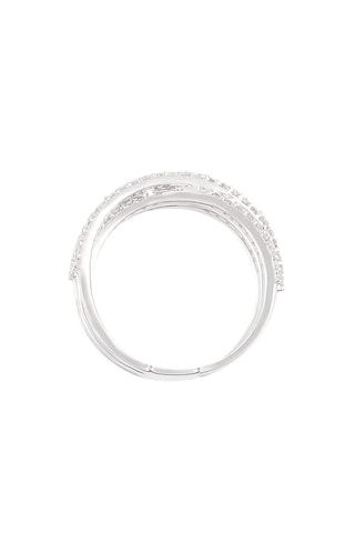 Anillo Entrelacs Exquis - Oro blanco y diamantes