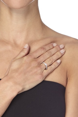 Bague Solitaire Eclatant   Or blanc et diamants