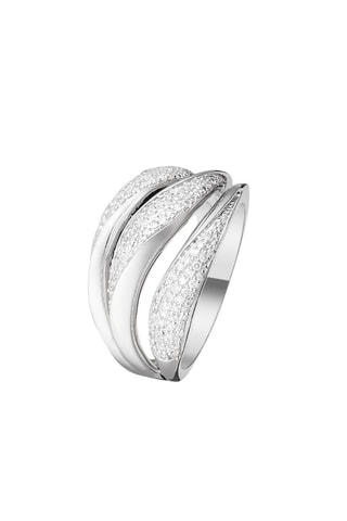 Anillo Java  - Oro blanco y diamantes