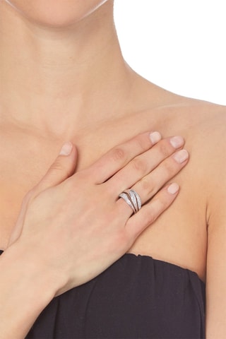 Anillo Java  - Oro blanco y diamantes