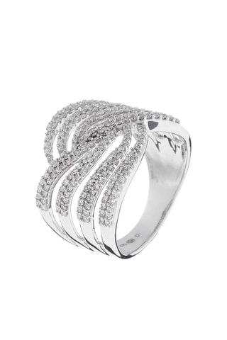 Anillo Etincelant - 
Oro blanco y diamantes