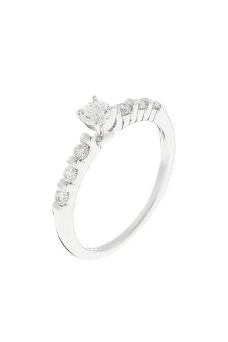 Anillo Solitaire Lady Diamond - 
Oro blanco y diamantes