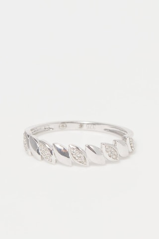 Anillo Alliance Aurore - Oro blanco y diamantes