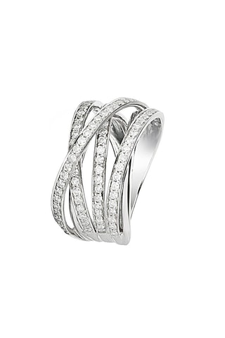 Anillo Entrelacs Divins - Oro blanco y diamantes