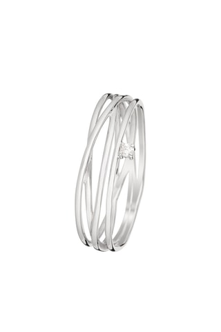 Anillo Hauteur - Oro blanco y diamante