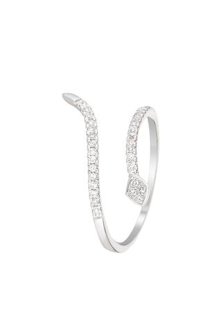 Anillo - Oro blanco y diamantes