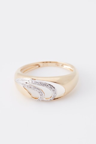Anillo Dune -  Oro amarillo y diamantes