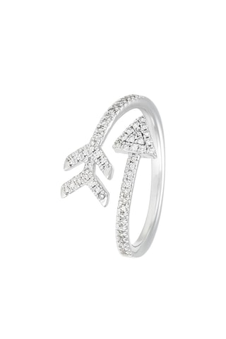 Anillo Halimède - Oro blanco y diamantes