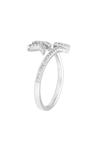 Anillo Halimède - Oro blanco y diamantes