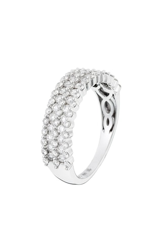 Anillo Alliance Bubble - Oro blanco y diamantes