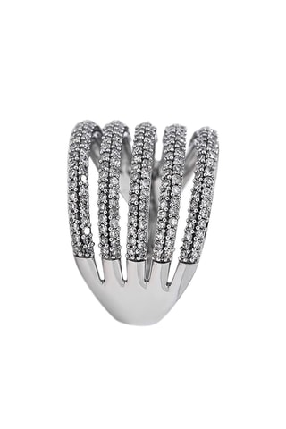 Anillo Tursa - Oro blanco y diamantes
