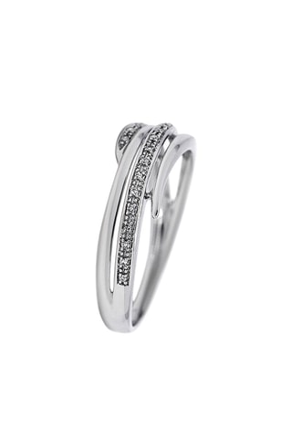 Anillo Gloria - Oro blanco y diamantes