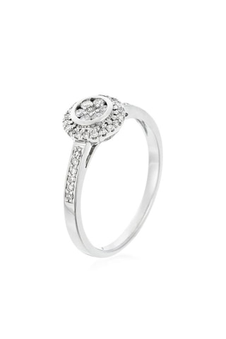 Anillo Brillant Majestueux - Oro blanco y diamantes