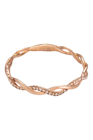 Anillo Entortillement - Oro rosa y diamantes