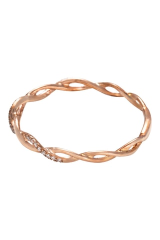 Anillo Entortillement - Oro rosa y diamantes