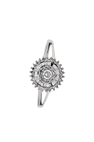Anillo Mystical Light - Oro blanco y diamantes