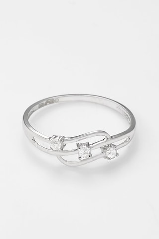 Anillo Leros - Oro blanco y diamantes