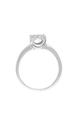 Solitario Brillant Luciana - Oro blanco y diamantes