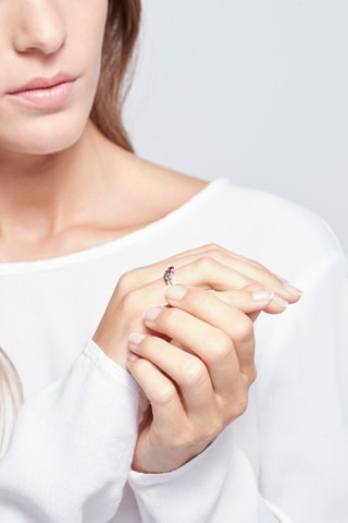 Anillo Les essentielles - Oro blanco y diamante