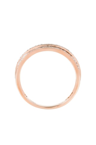 Anillo - Oro rosa y diamantes