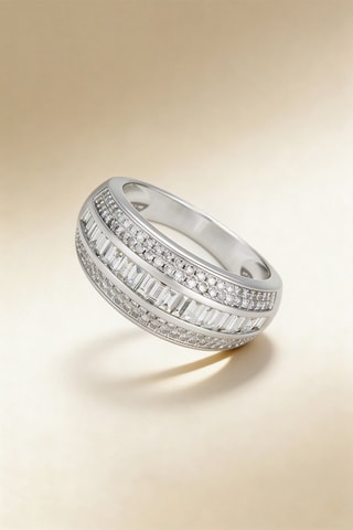 Anillo Multi-Diamonds - Oro blanco y diamantes