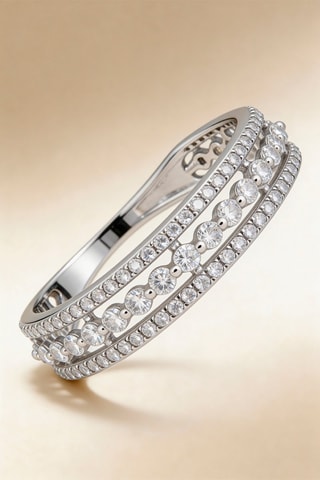 Anillo - Oro blanco y diamantes