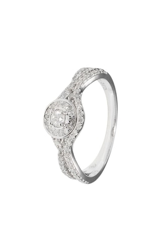 Anillo Éclat Harmonieux  - Oro blanco y diamantes