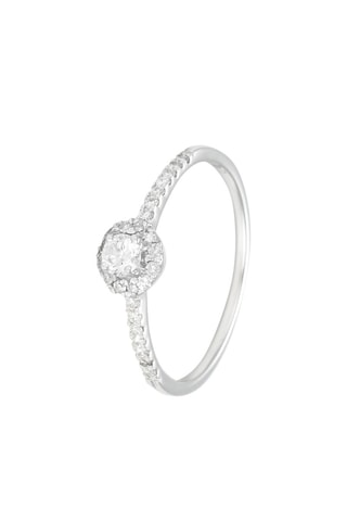 Anillo Love Me - Oro blanco y diamantes
