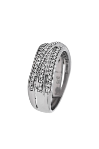 Anillo Enlacez-moi - Oro blanco y diamantes