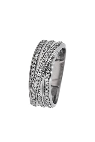 Anillo Enlacez-moi - Oro blanco y diamantes