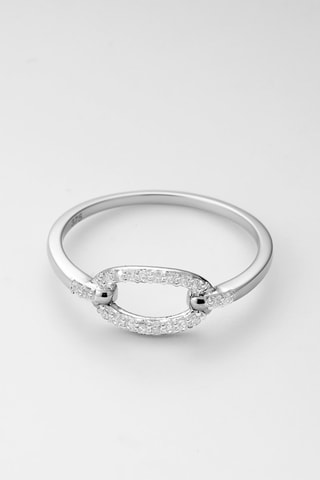 Anillo Éclat Soyeux - Oro blanco y diamantes