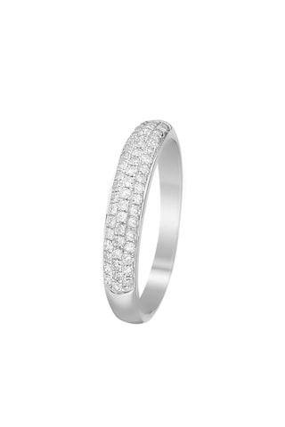 Alianza Eclat Douceur - Oro blanco y diamantes