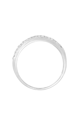 Alianza Eclat Douceur - Oro blanco y diamantes