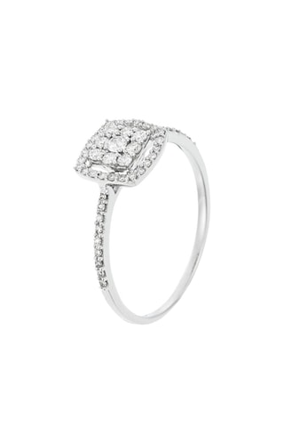 Anillo - Oro blanco y diamantes