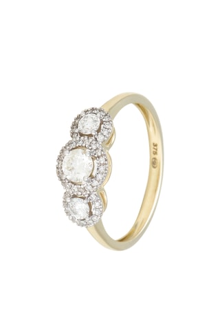 Anillo - Oro amarillo y diamantes