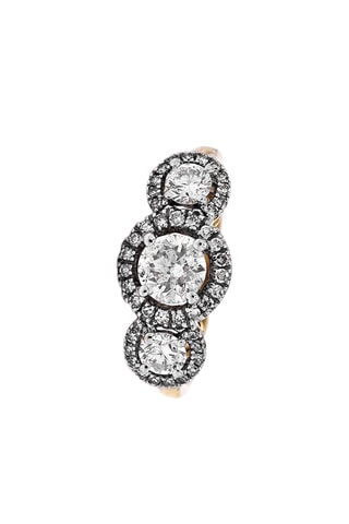 Anillo - Oro amarillo y diamantes
