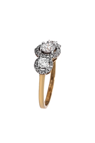Anillo - Oro amarillo y diamantes