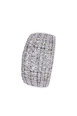 Anillo - Oro blanco y diamantes