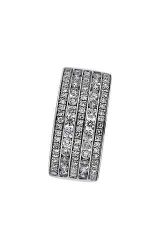 Anillo - Oro blanco y diamante