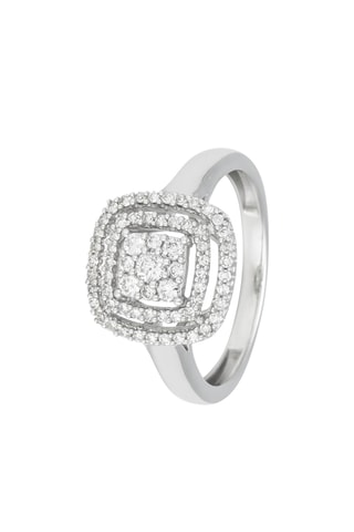 Anillo - Oro blanco y diamantes