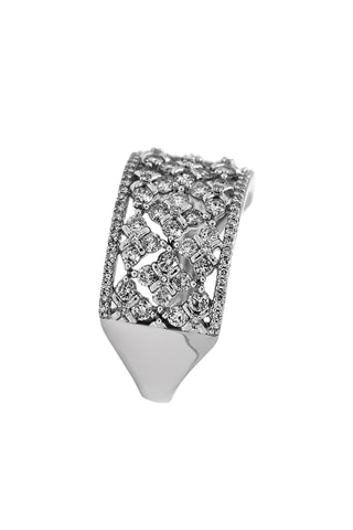 Anillo - Oro blanco y diamantes