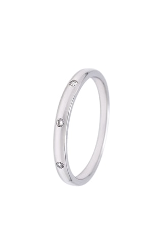 Anillo - Oro blanco y diamantes